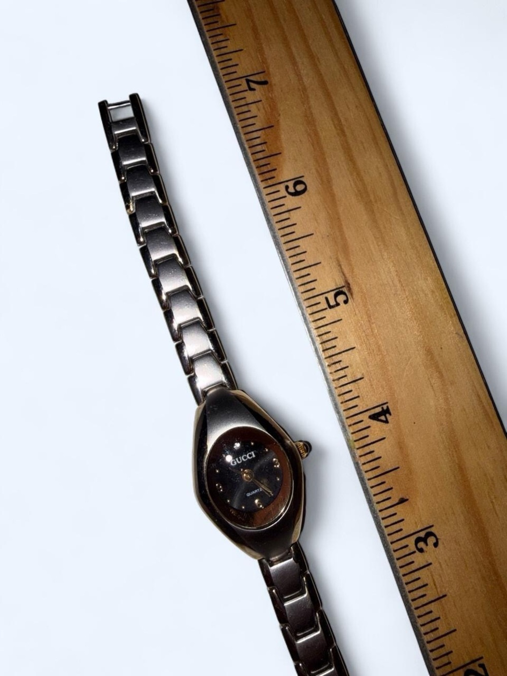 Vintage Gucci Women's Stainless Steel Two-Tone Bracelet Watch